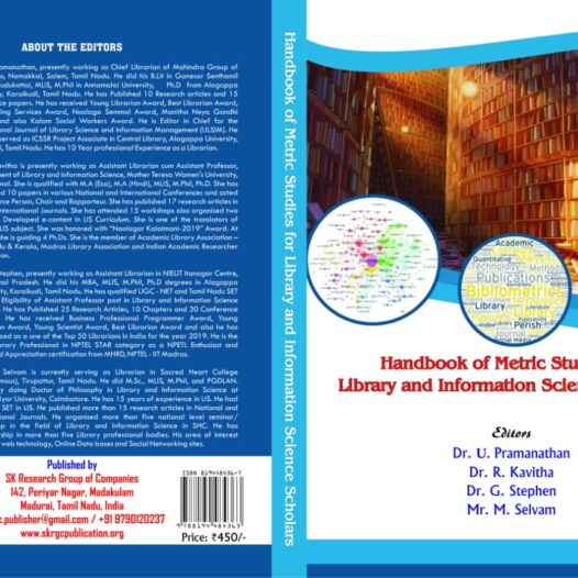 HANDBOOK OF METRIC STUDIES FOR LIBRARY AND INFORMATION SCIENCE SCHOLARS