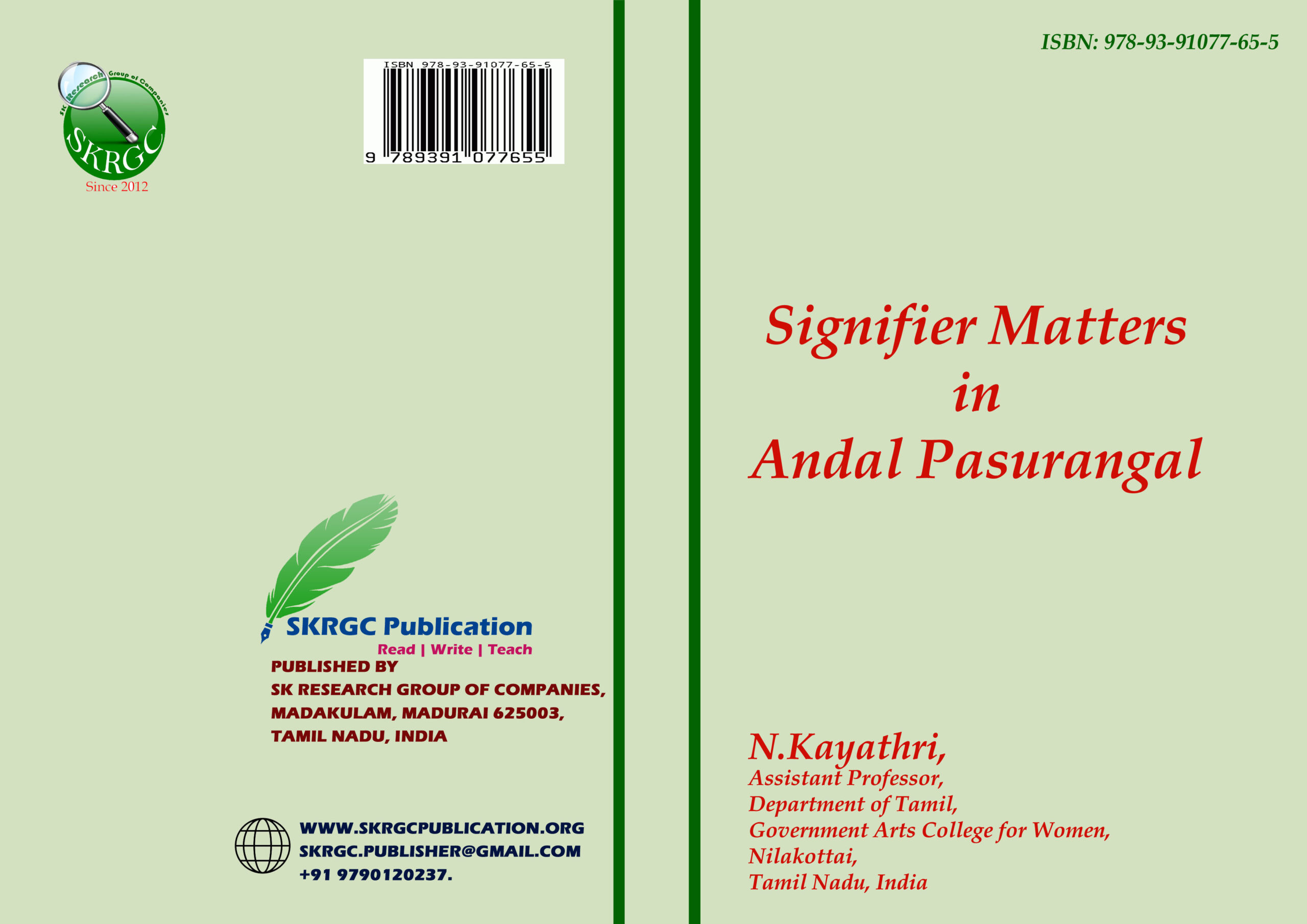 Signifier Matters in Andal Pasurangal