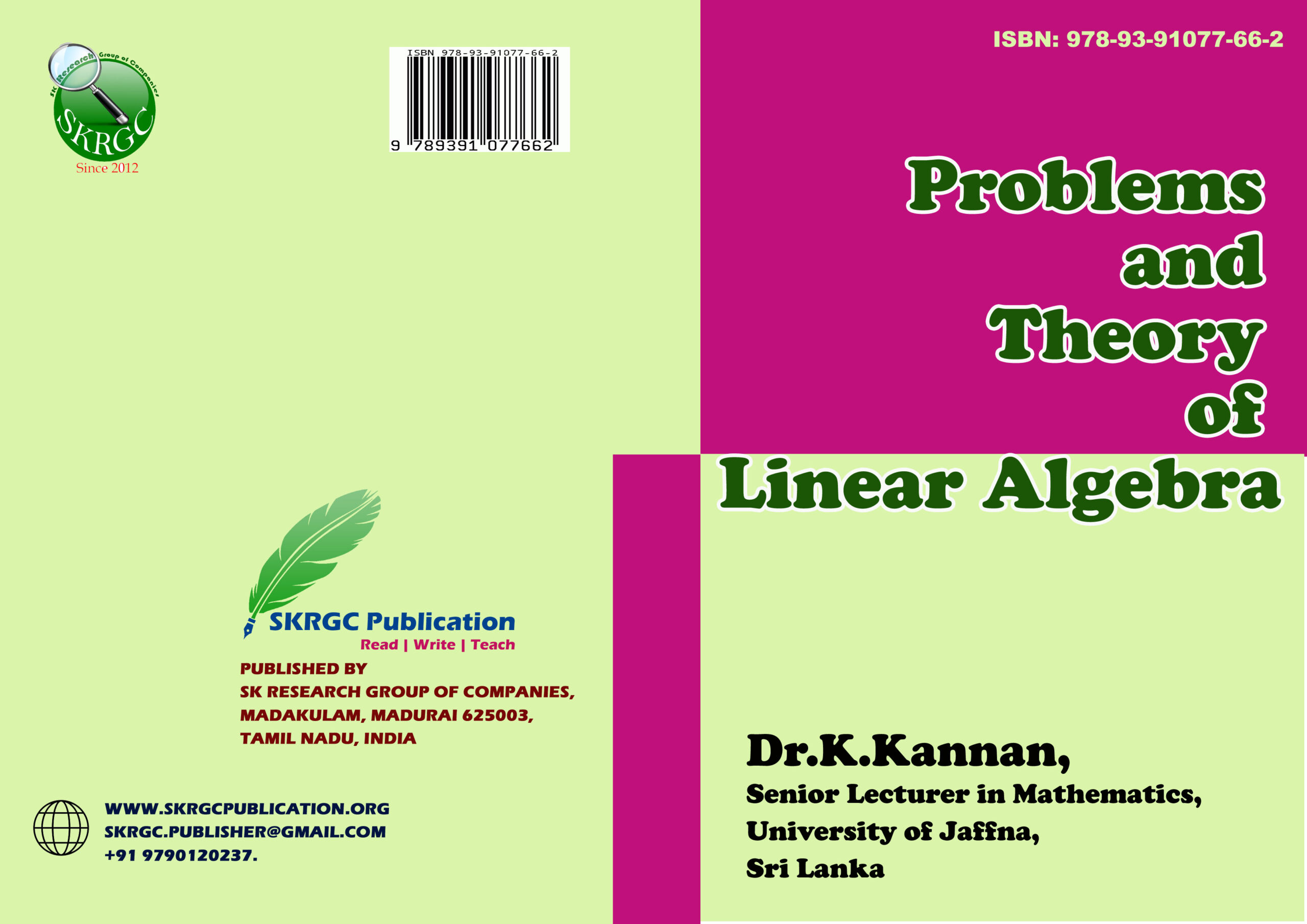 Problems and Theory of Linear Algebra