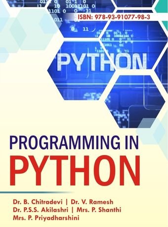 PROGRAMMING IN PYTHON
