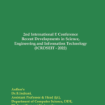 2nd International E Conference Recent Developments in Science, Engineering and Information Technology (ICRDSEIT – 2022)