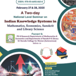 A Two-day National Level Seminar on Indian Knowledge Systems in Mathematics, Economics, Sanskrit and Library Science